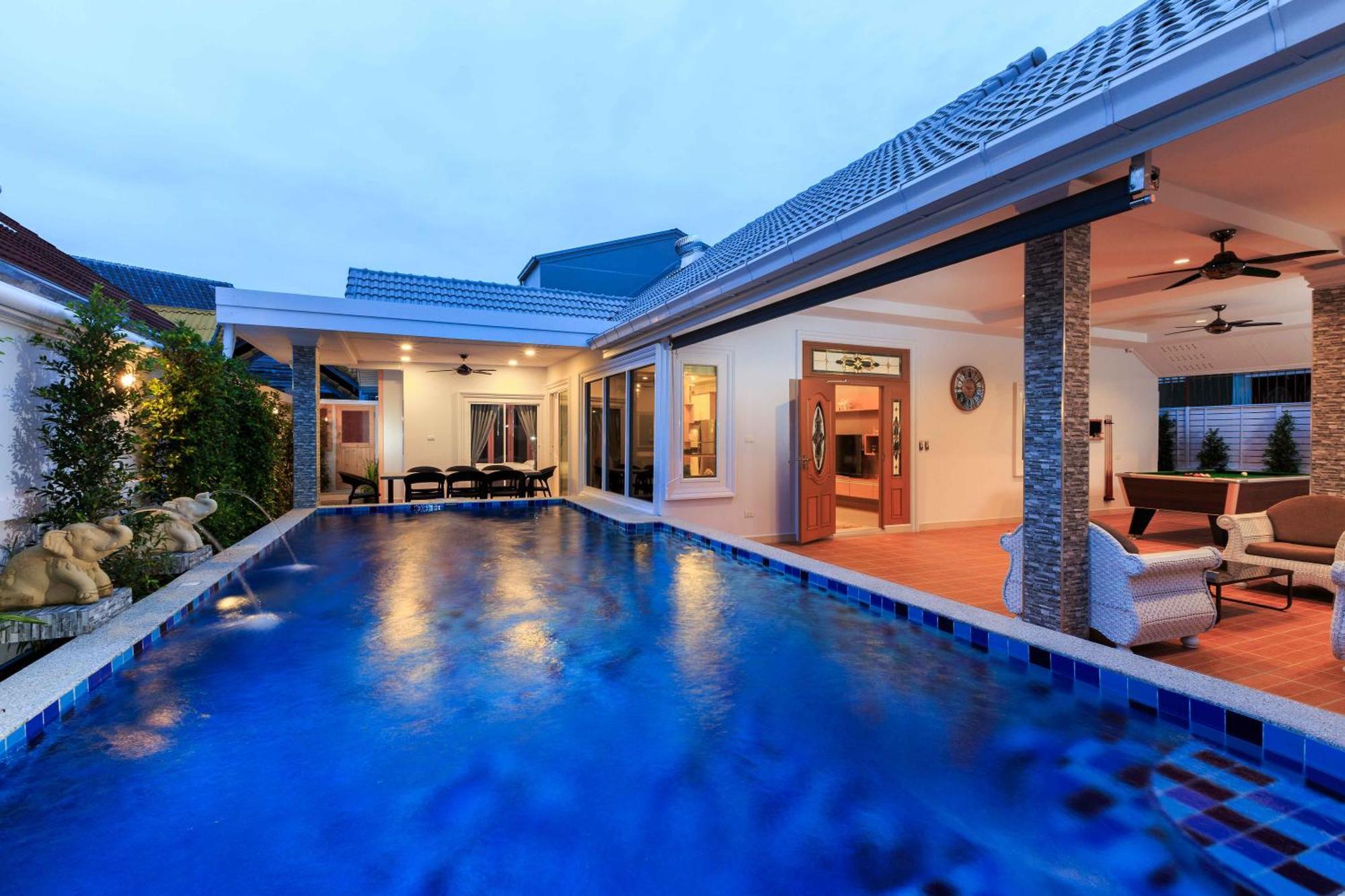 Pattaya Private Villa - Pool,Sauna,Snooker,Bbq Exterior foto